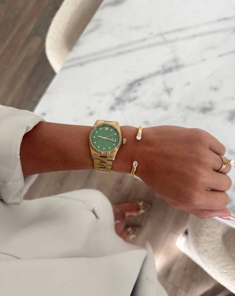 NEW CHANSUTTPEARLS women's whitney bracelet in gold